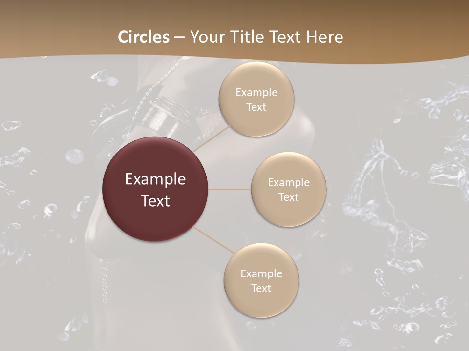 Liquid Brunette Drop PowerPoint Template