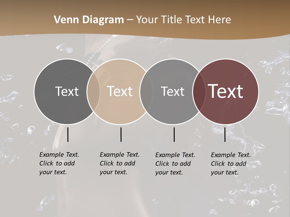 Liquid Brunette Drop PowerPoint Template