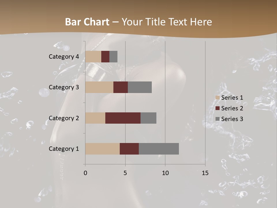 Liquid Brunette Drop PowerPoint Template