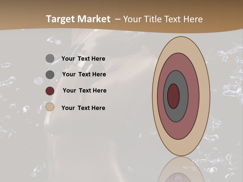 Liquid Brunette Drop PowerPoint Template