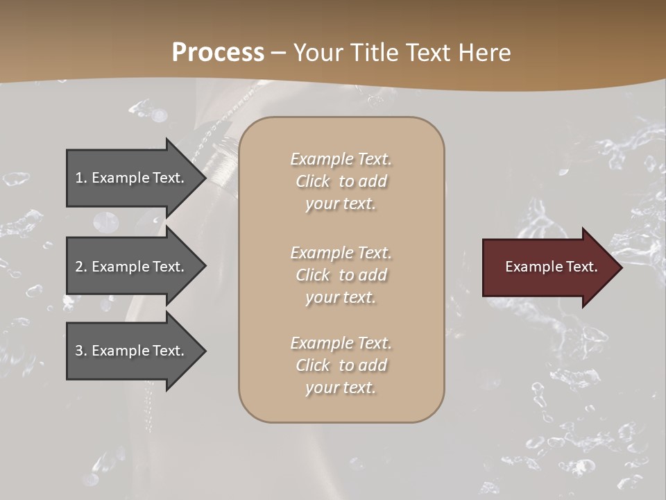 Liquid Brunette Drop PowerPoint Template