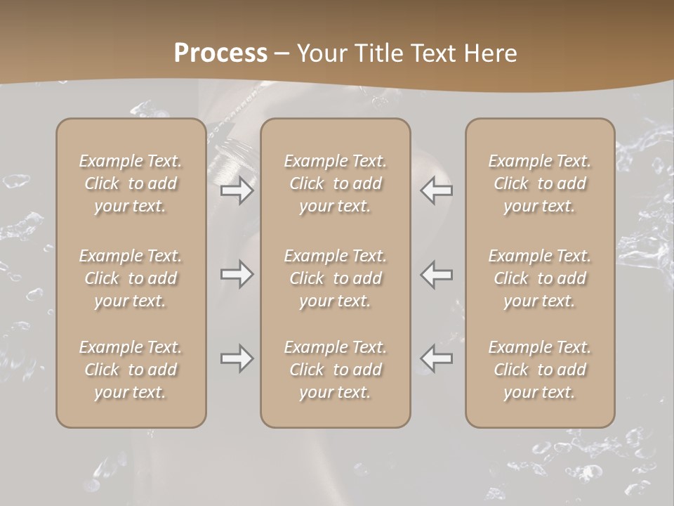 Liquid Brunette Drop PowerPoint Template