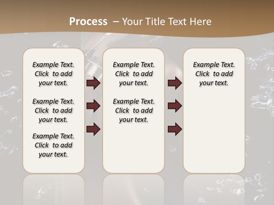 Liquid Brunette Drop PowerPoint Template
