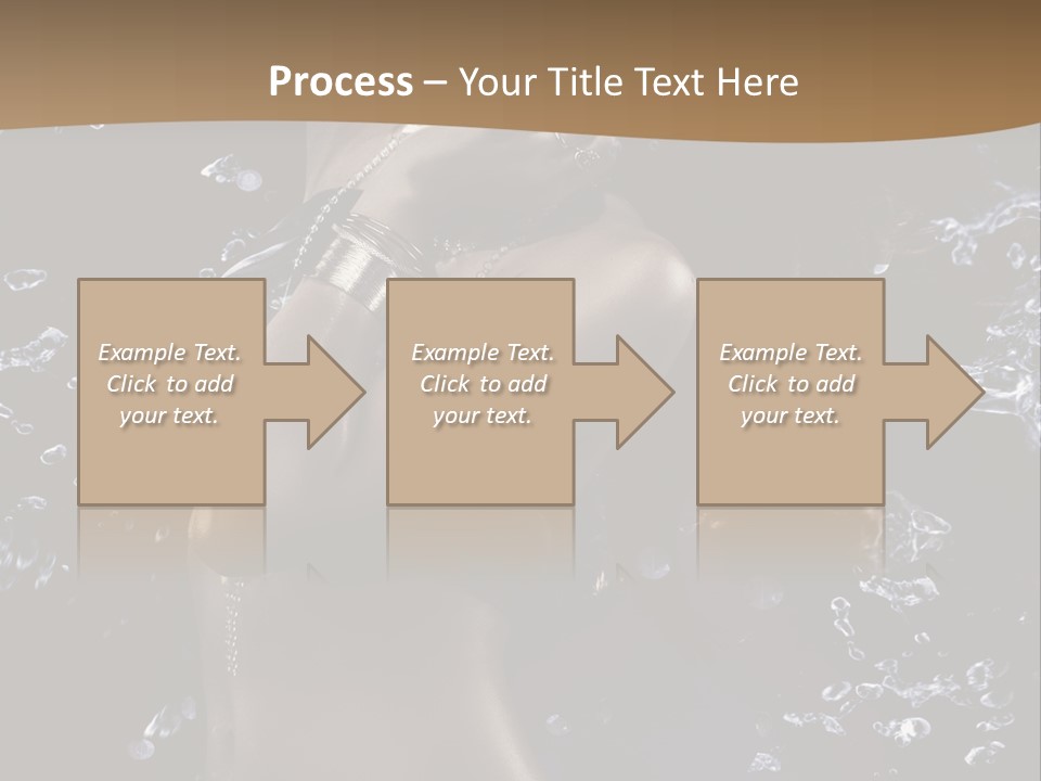 Liquid Brunette Drop PowerPoint Template