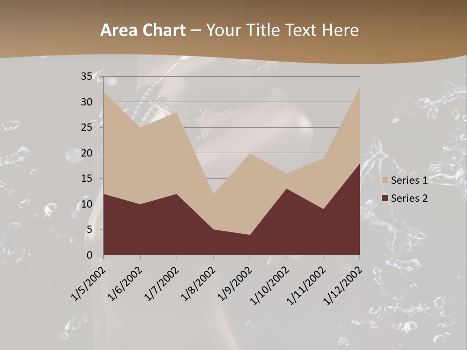 Liquid Brunette Drop PowerPoint Template