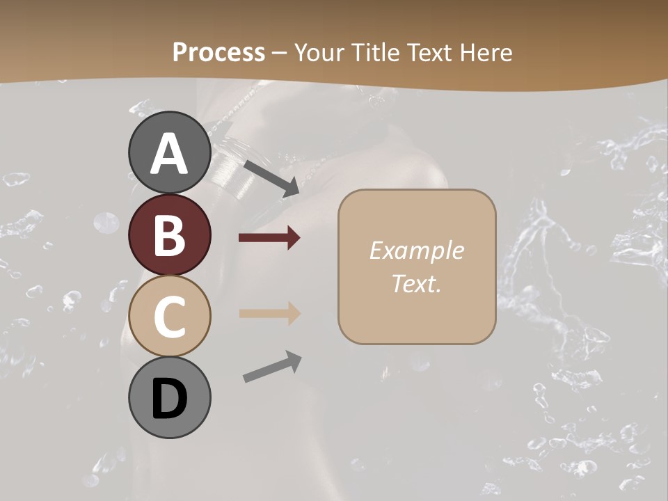 Liquid Brunette Drop PowerPoint Template
