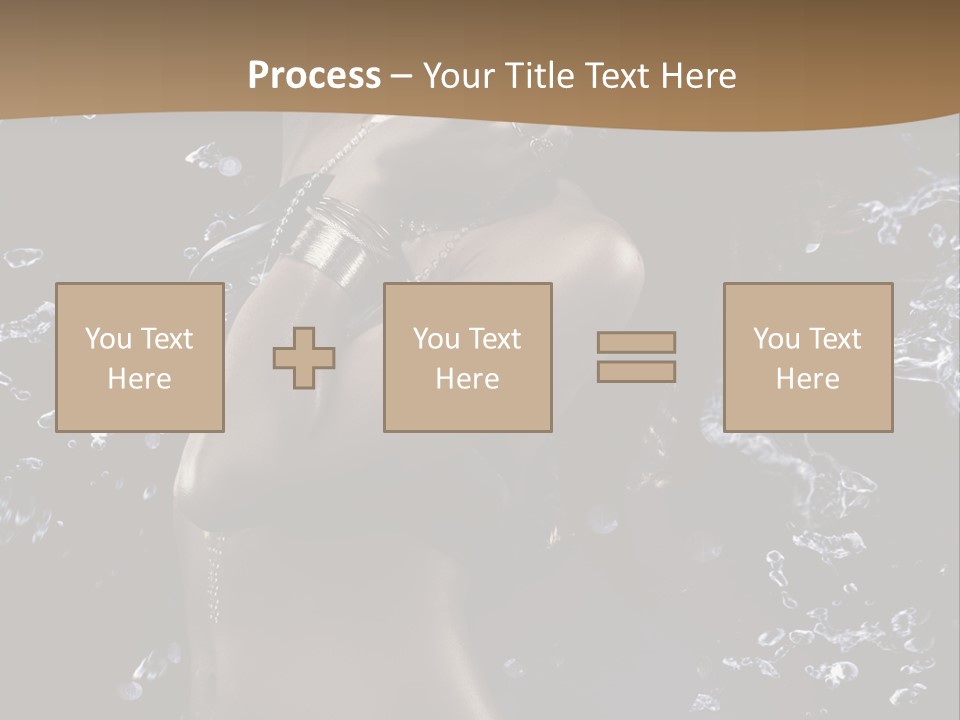 Liquid Brunette Drop PowerPoint Template