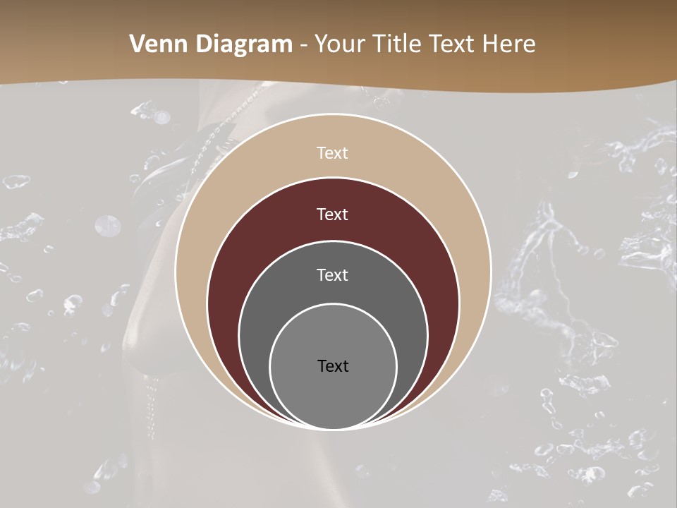 Liquid Brunette Drop PowerPoint Template