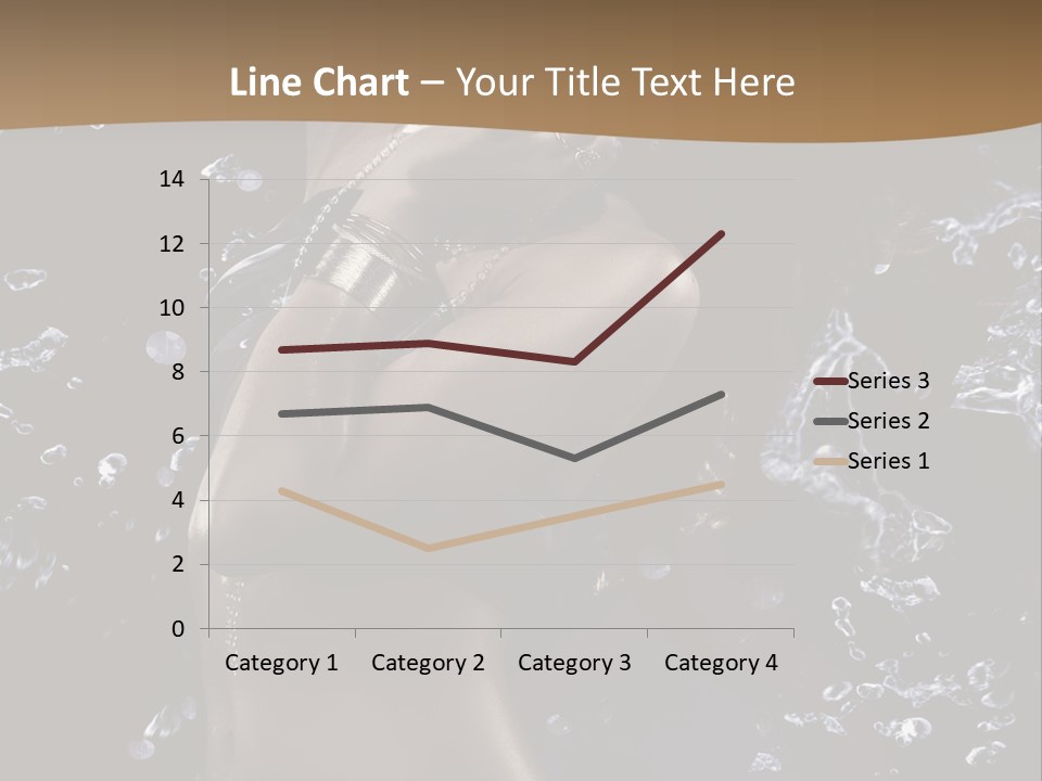 Liquid Brunette Drop PowerPoint Template