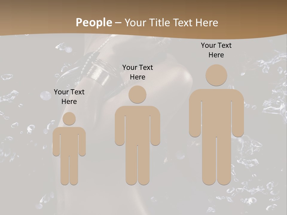 Liquid Brunette Drop PowerPoint Template