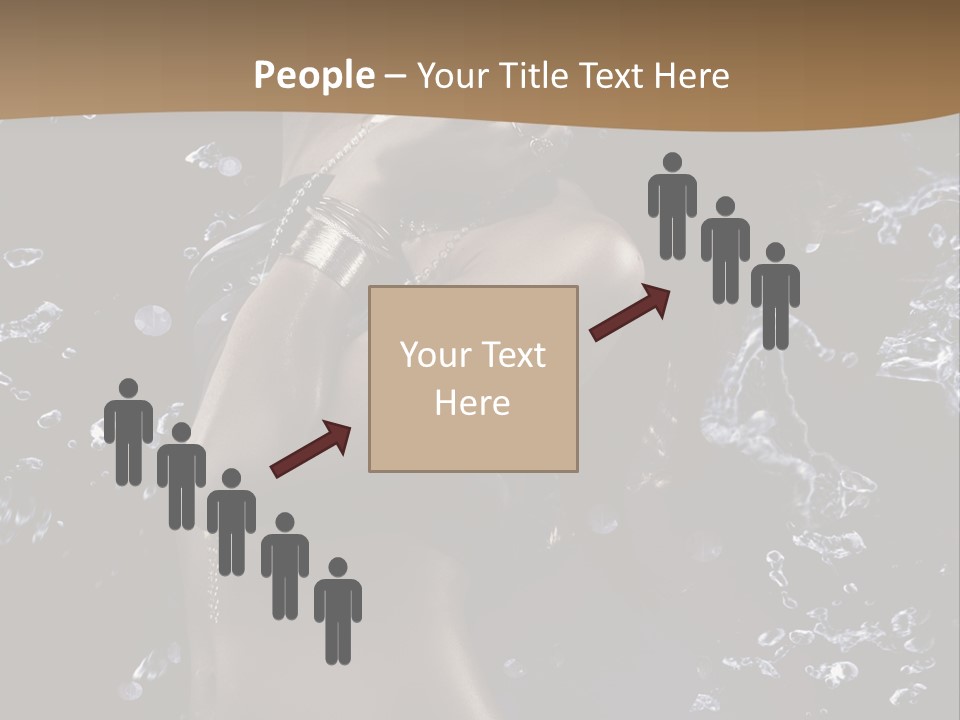 Liquid Brunette Drop PowerPoint Template