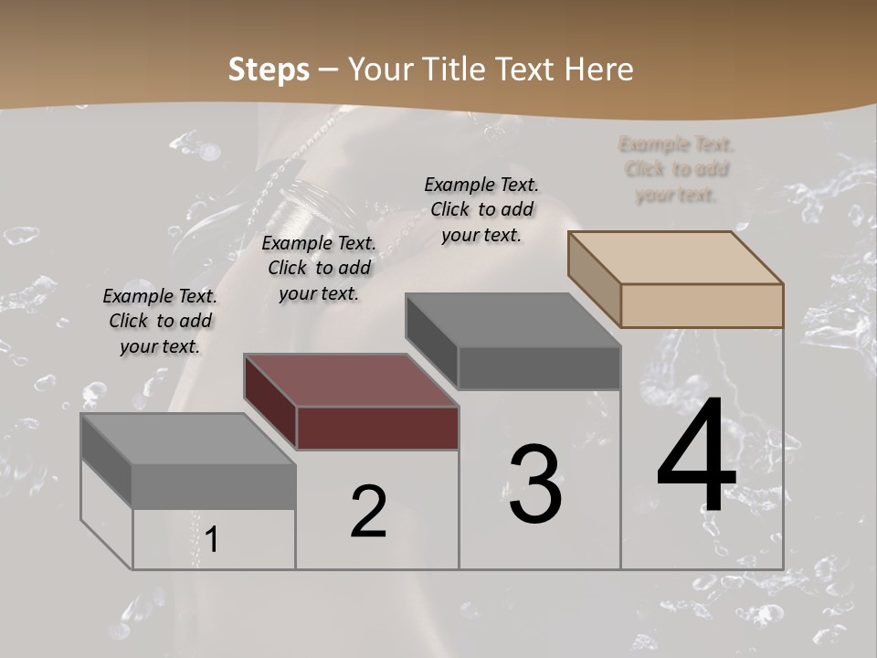 Liquid Brunette Drop PowerPoint Template