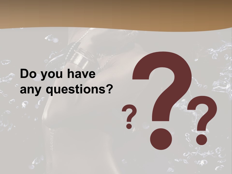 Liquid Brunette Drop PowerPoint Template