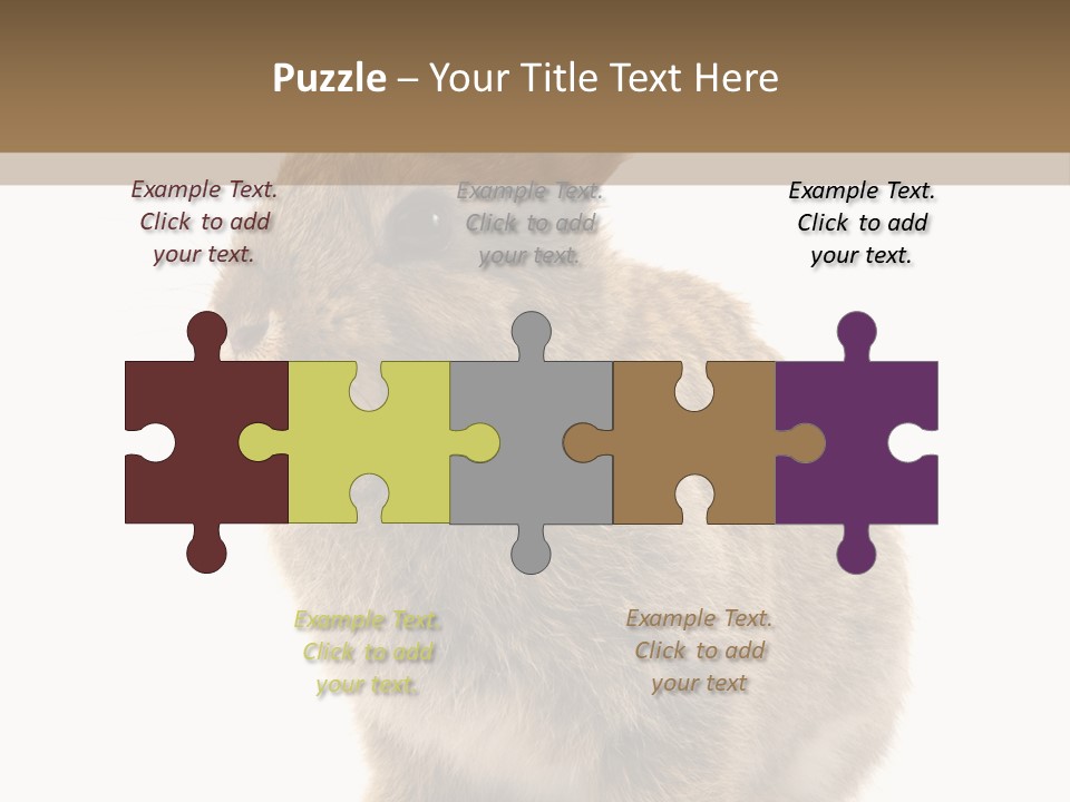 Fluffy Ear Cute PowerPoint Template