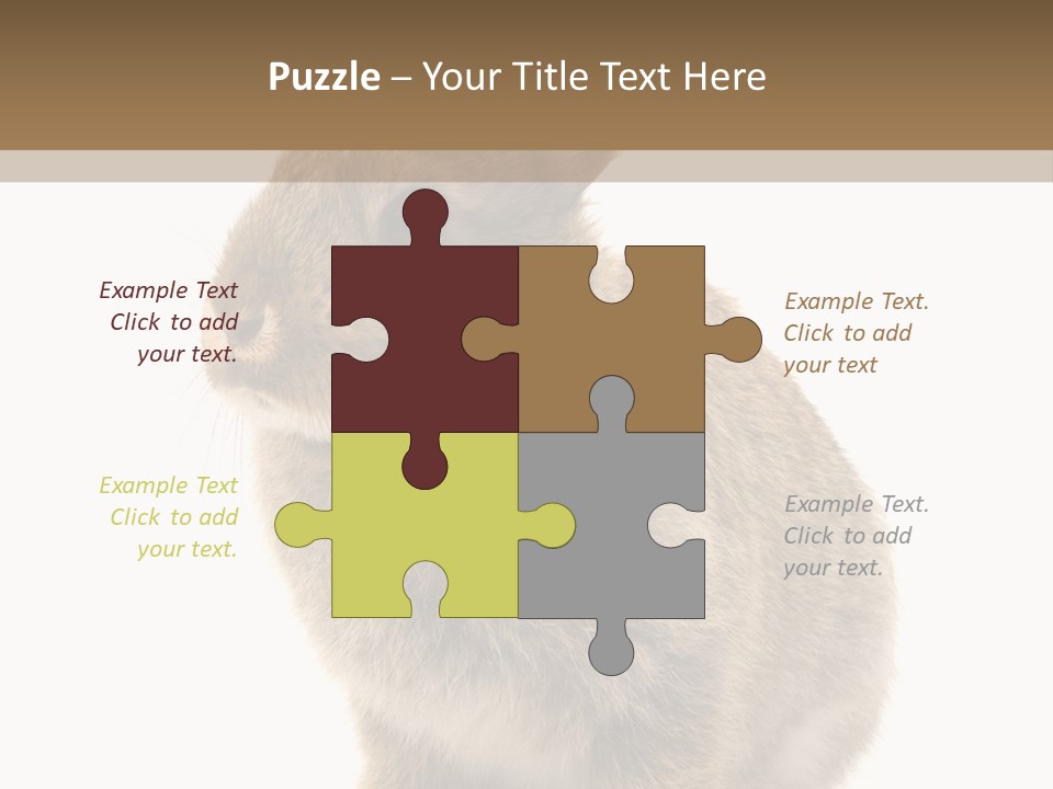 Fluffy Ear Cute PowerPoint Template