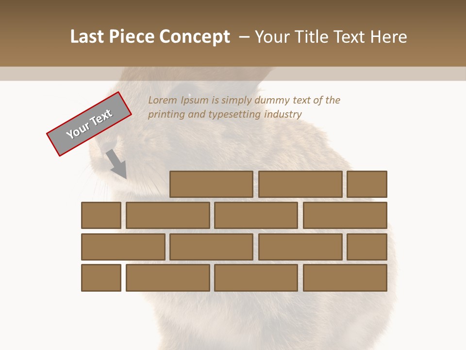 Fluffy Ear Cute PowerPoint Template