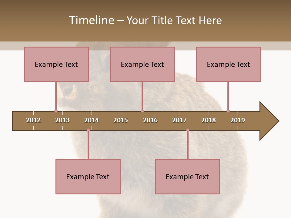 Fluffy Ear Cute PowerPoint Template