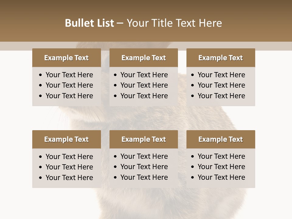 Fluffy Ear Cute PowerPoint Template