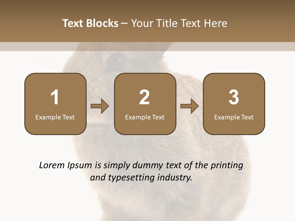 Fluffy Ear Cute PowerPoint Template