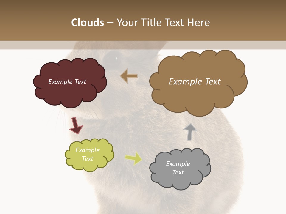 Fluffy Ear Cute PowerPoint Template