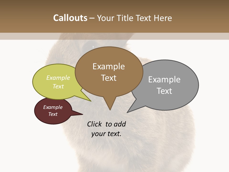 Fluffy Ear Cute PowerPoint Template