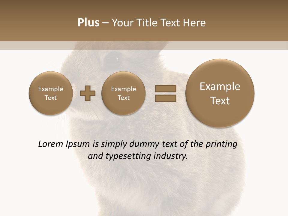 Fluffy Ear Cute PowerPoint Template