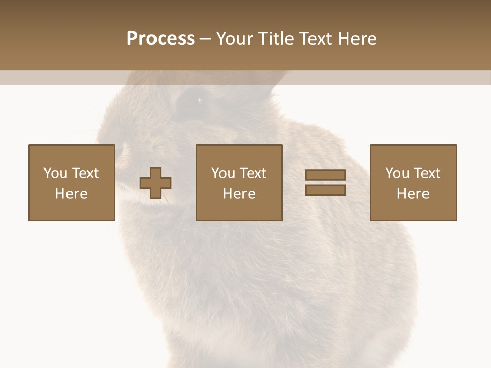 Fluffy Ear Cute PowerPoint Template