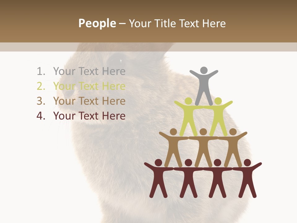 Fluffy Ear Cute PowerPoint Template