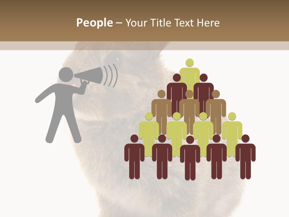Fluffy Ear Cute PowerPoint Template