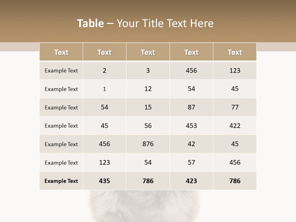 Furry Animal Fur PowerPoint Template