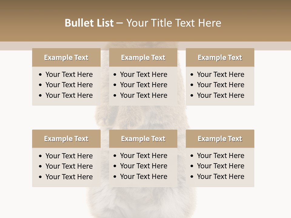 Furry Animal Fur PowerPoint Template