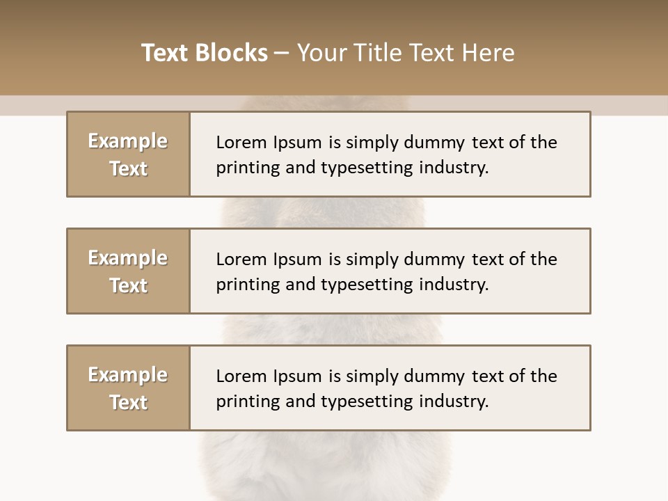 Furry Animal Fur PowerPoint Template