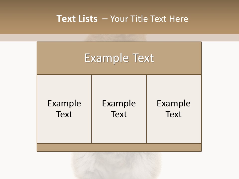Furry Animal Fur PowerPoint Template