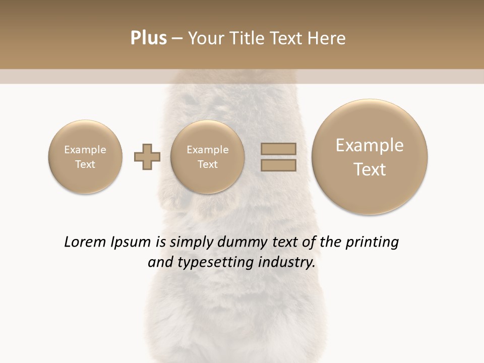 Furry Animal Fur PowerPoint Template