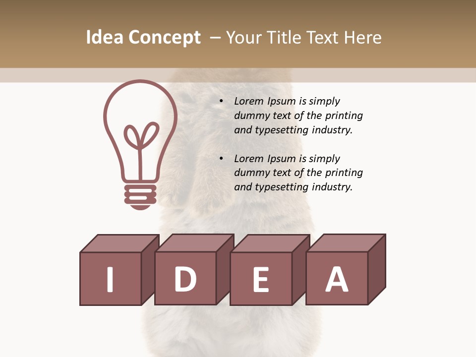 Furry Animal Fur PowerPoint Template
