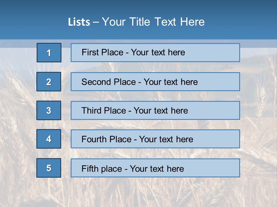 Hill Harvest Grass PowerPoint Template