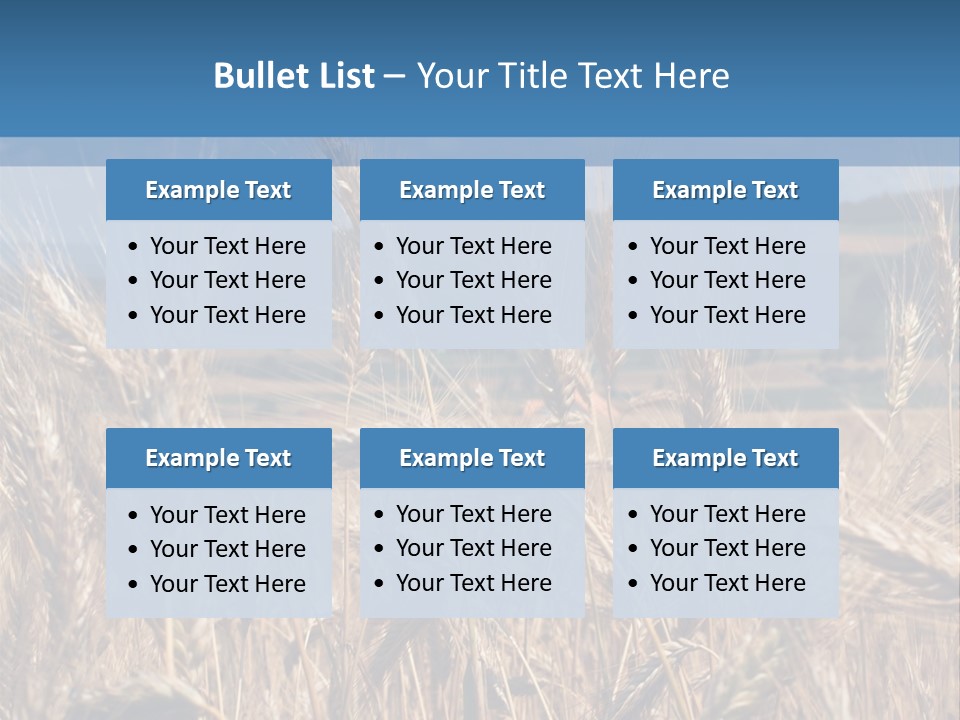 Hill Harvest Grass PowerPoint Template