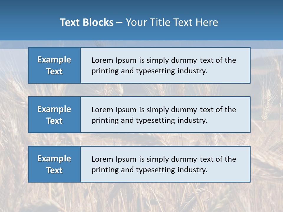 Hill Harvest Grass PowerPoint Template