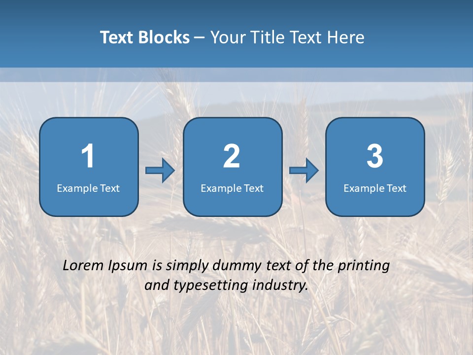 Hill Harvest Grass PowerPoint Template