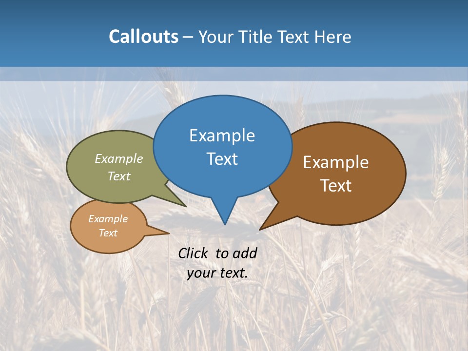 Hill Harvest Grass PowerPoint Template