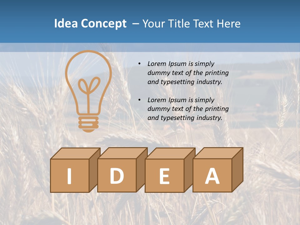 Hill Harvest Grass PowerPoint Template