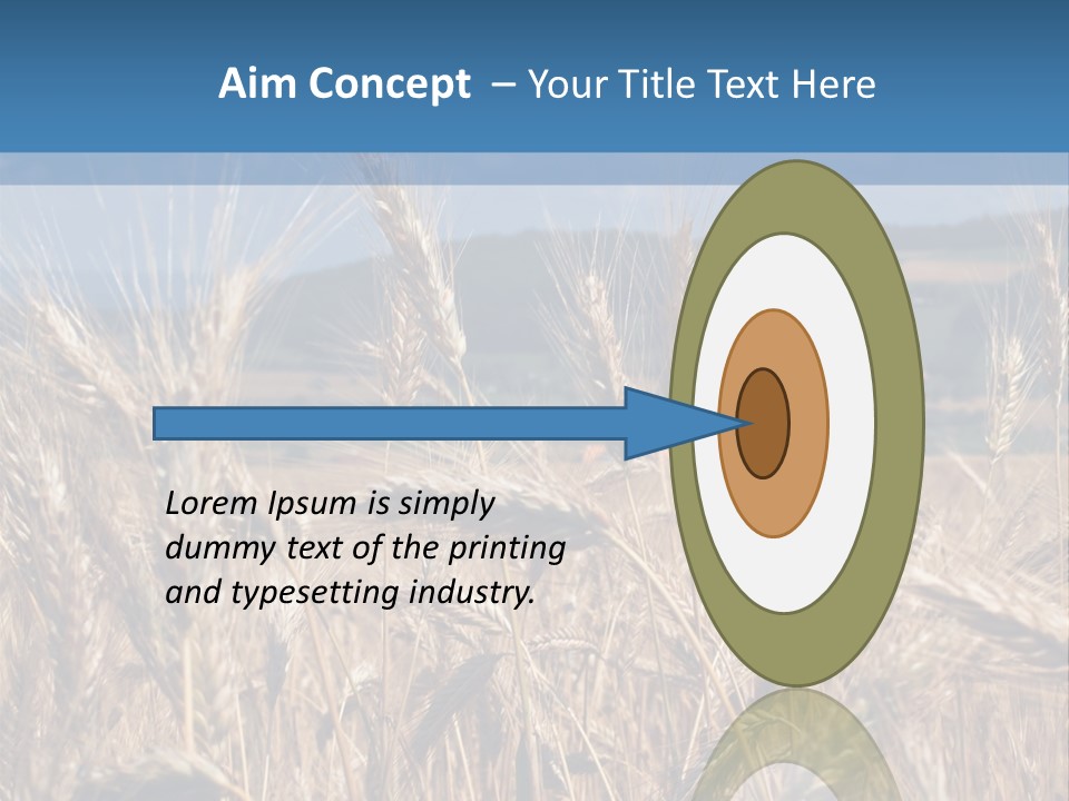 Hill Harvest Grass PowerPoint Template