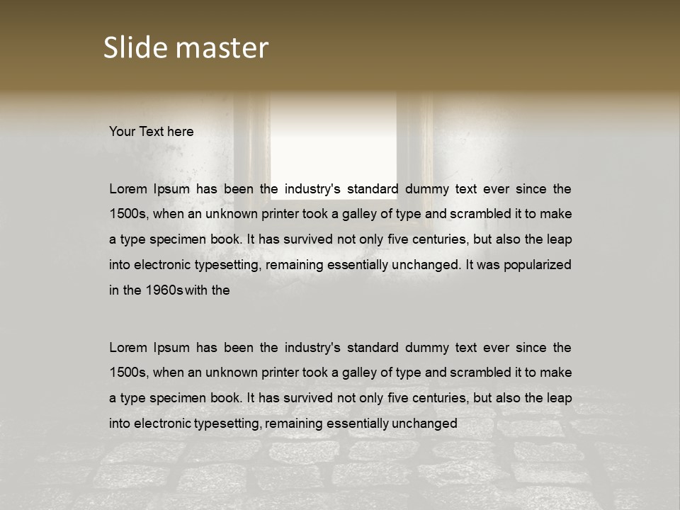 Concept Golden Nobody PowerPoint Template