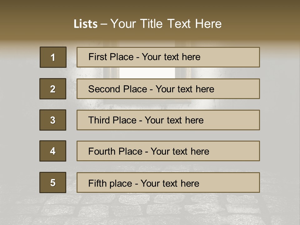 Concept Golden Nobody PowerPoint Template