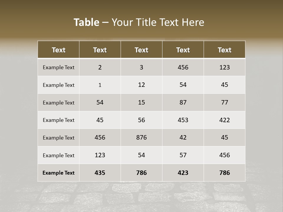 Concept Golden Nobody PowerPoint Template