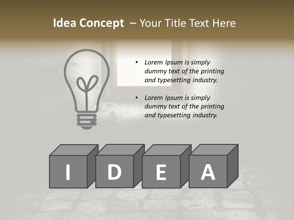 Concept Golden Nobody PowerPoint Template