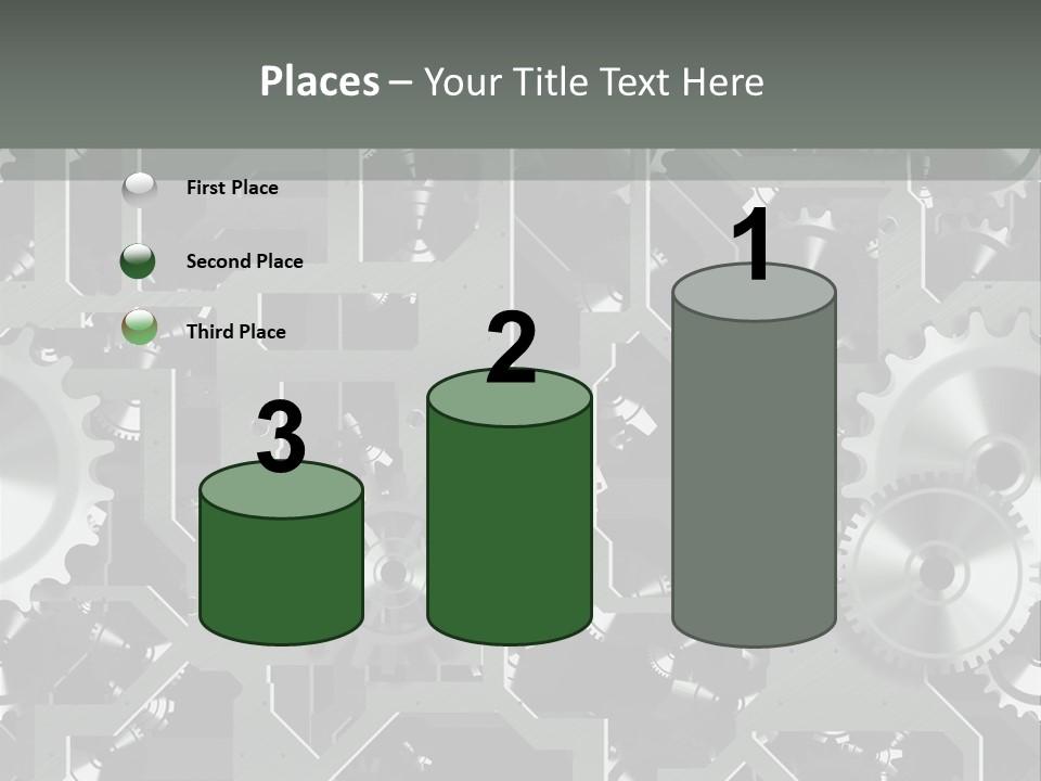 Clock Wheel Machine PowerPoint Template