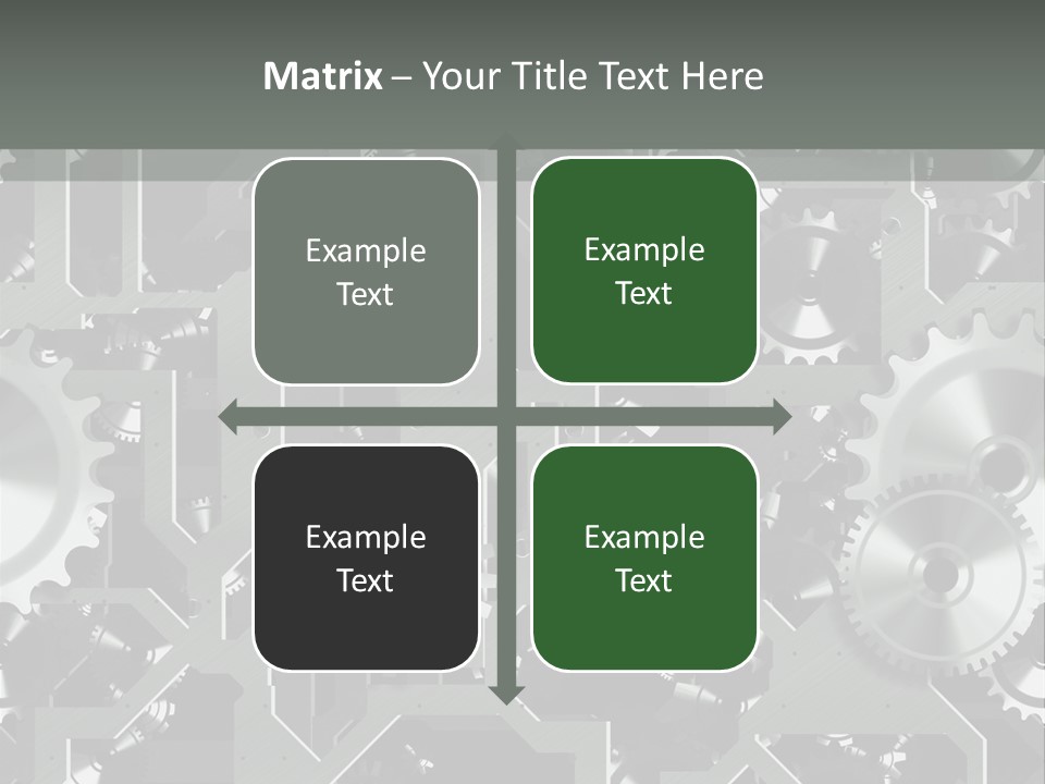 Clock Wheel Machine PowerPoint Template