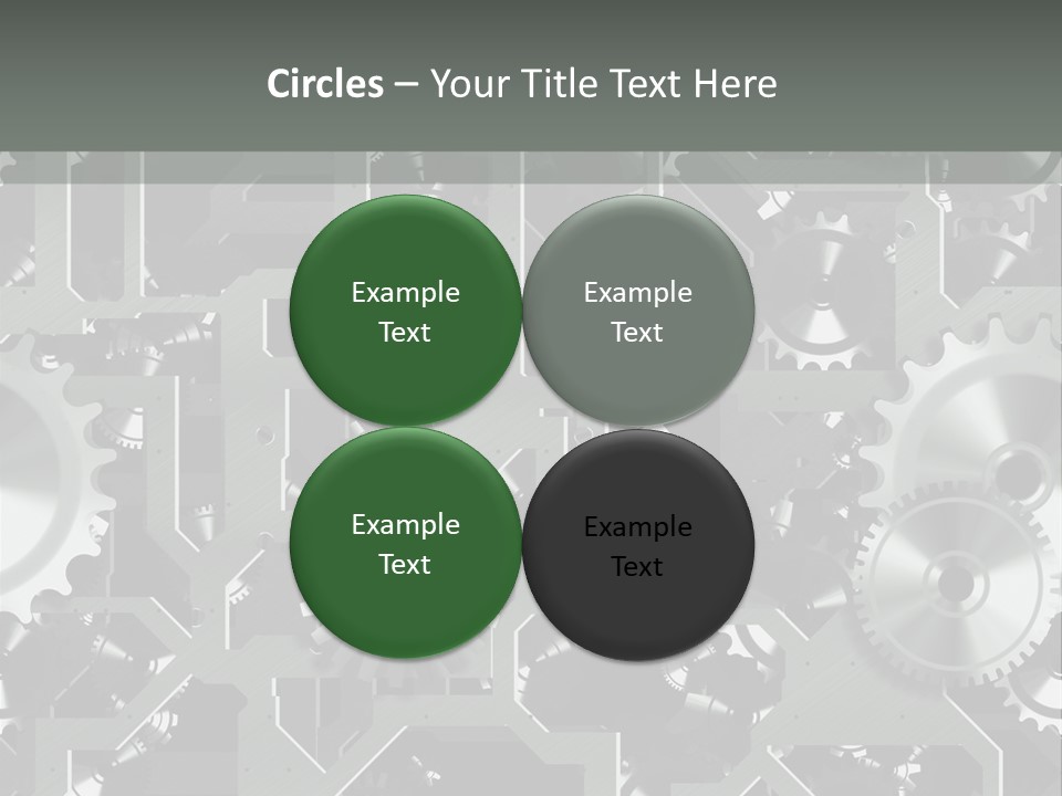 Clock Wheel Machine PowerPoint Template