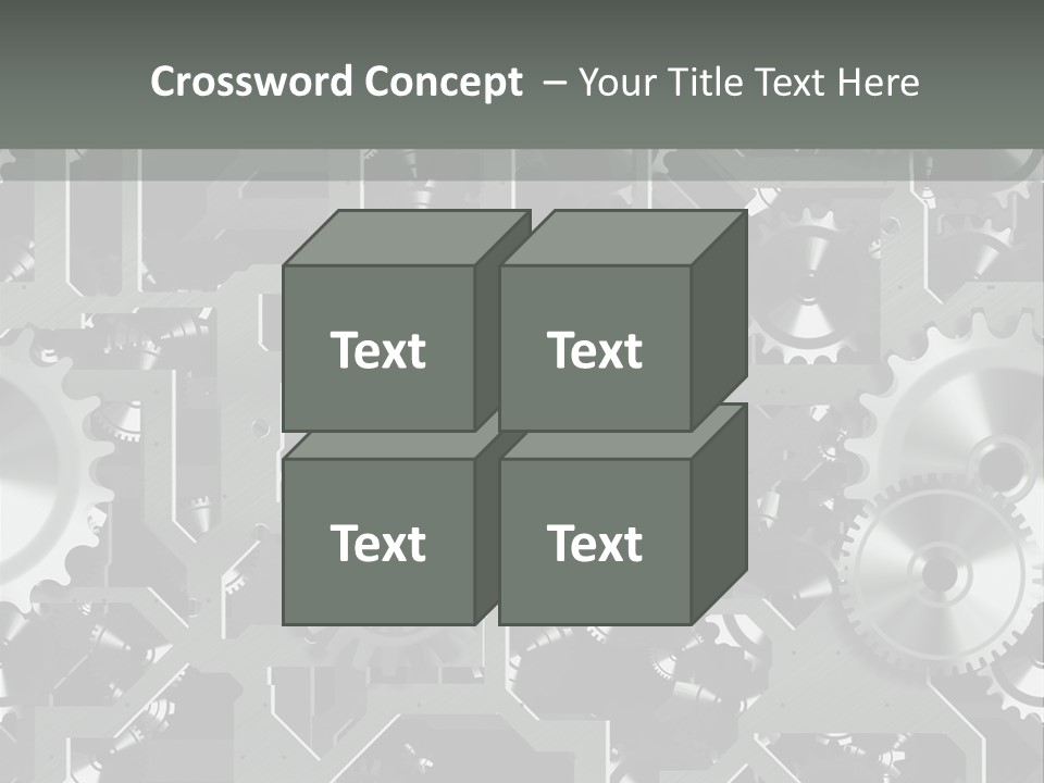 Clock Wheel Machine PowerPoint Template